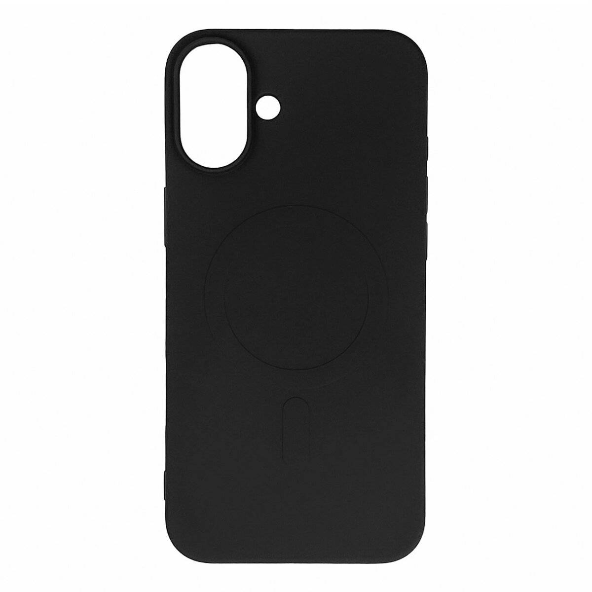 Liquid Silikonhülle mit Magnetring weiches Case Bumper kompatibel mit Samsung Galaxy S25 Edge Schwarz