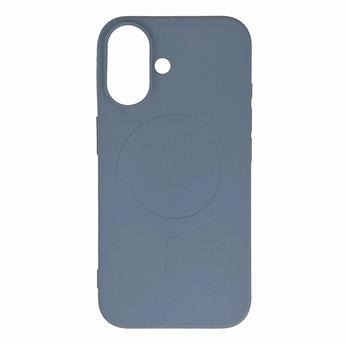 Liquid Silikonhülle mit Magnetring weiches Case Bumper kompatibel mit Samsung Galaxy S25 Edge Grau