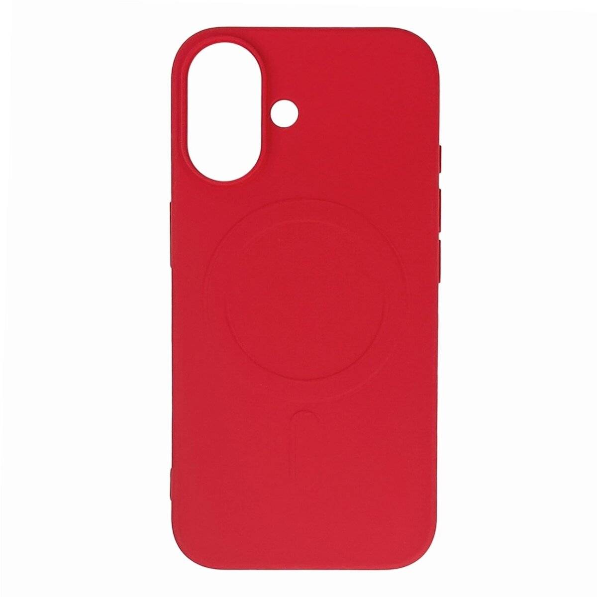 Liquid Silikonhülle mit Magnetring weiches Case Bumper kompatibel mit Samsung Galaxy S25 Edge Rot