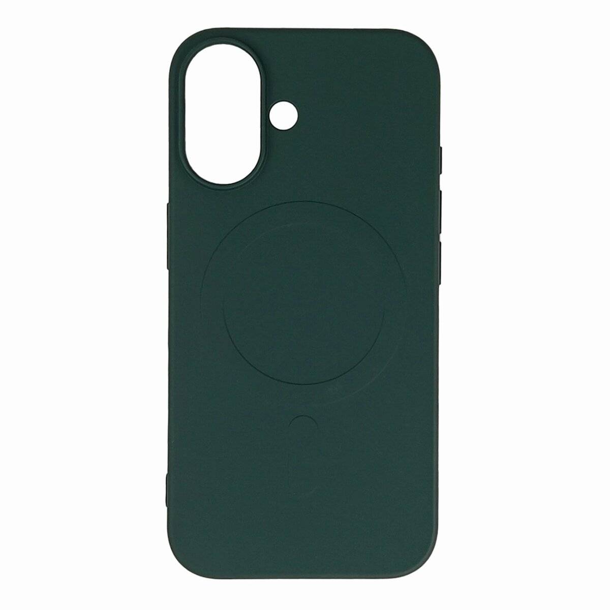 Liquid Silikonhülle mit Magnetring weiches Case Bumper kompatibel mit Samsung Galaxy S25 Edge Grün