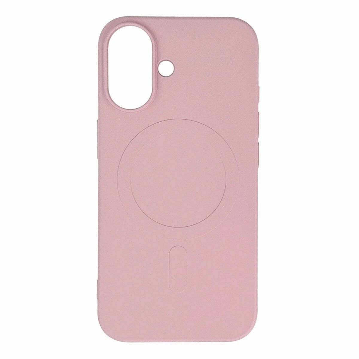 Liquid Silikonhülle mit Magnetring weiches Case Bumper kompatibel mit Samsung Galaxy S25 Edge Rosa