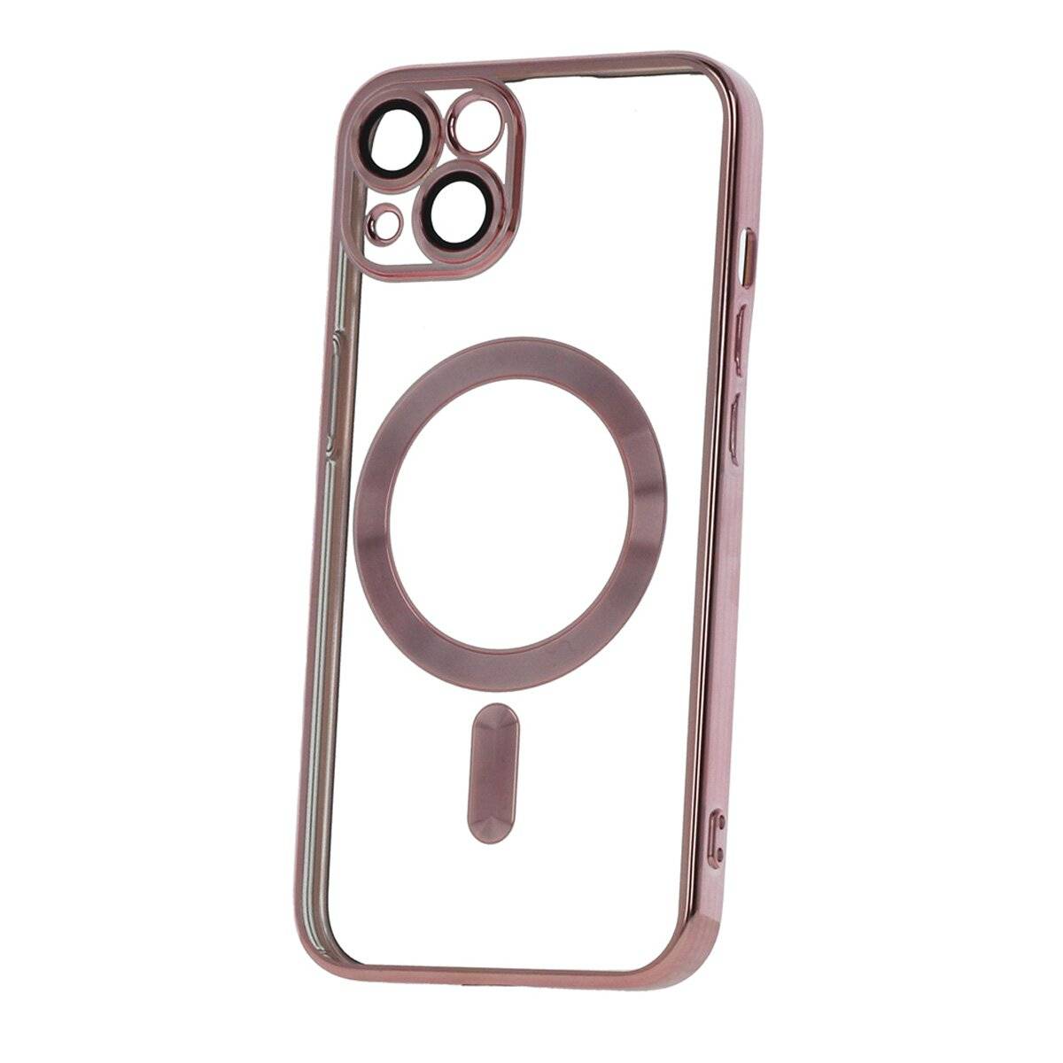 Color Chrome Handyhülle Bumper kompatibel mit iPhone 16e (SE 4 2025) Rosegold