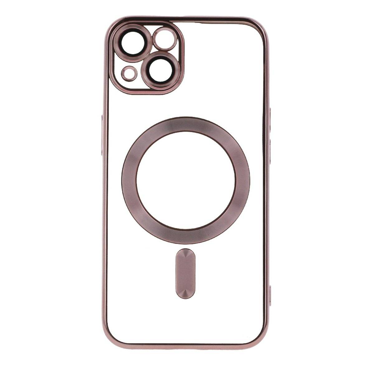 Color Chrome Handyhülle Bumper kompatibel mit iPhone 16e (SE 4 2025) Rosegold