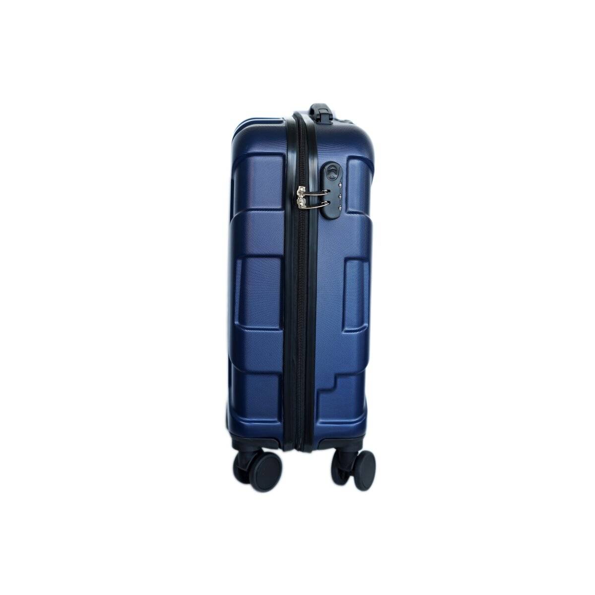 3 teiliges Kofferset mit 360° Rollen & Teleskopgriff - Hartschale in Dunkelblau