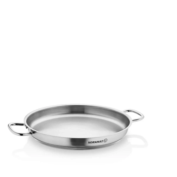 Korkmaz Proline Omelettpfannen aus hpchwertigem 18/10-Edelstahl - 30 x 4 cm Korkmaz Proline Omelettpfannen aus hpchwertigem 18/10-Edelstahl - 30 x 4 cm