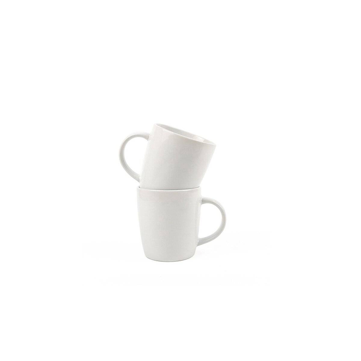 Kaffeebecher-Set 2-teilig - hochwertiger Steingut, 300?ml, robust & pflegeleicht