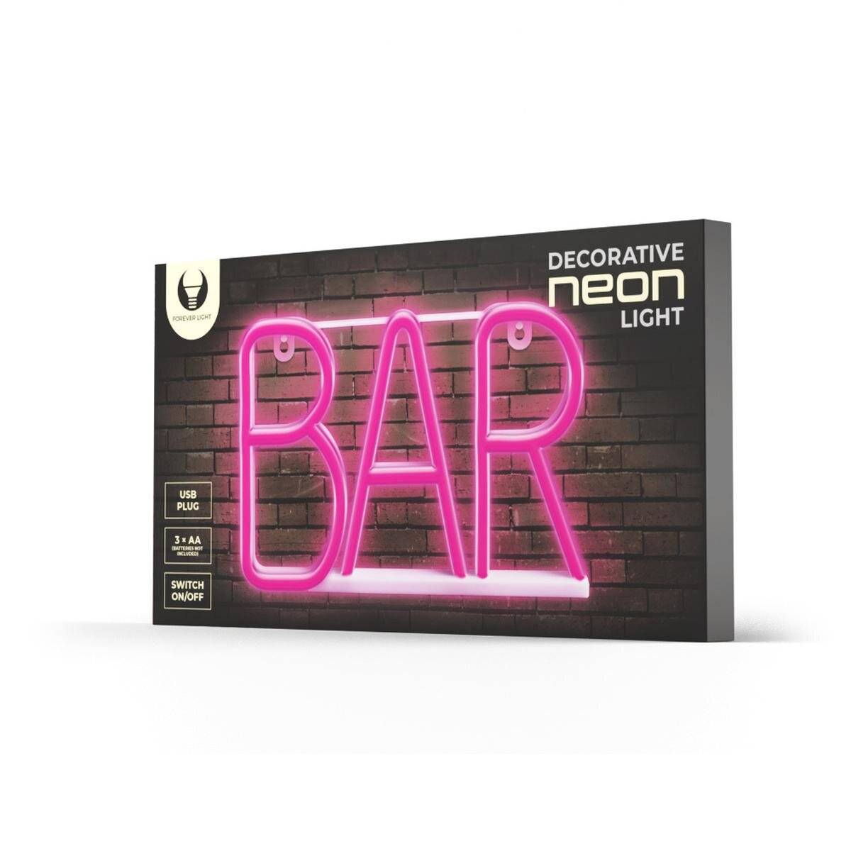Forever Light Neon LED Leuchte "BAR" Pink – FLNE24