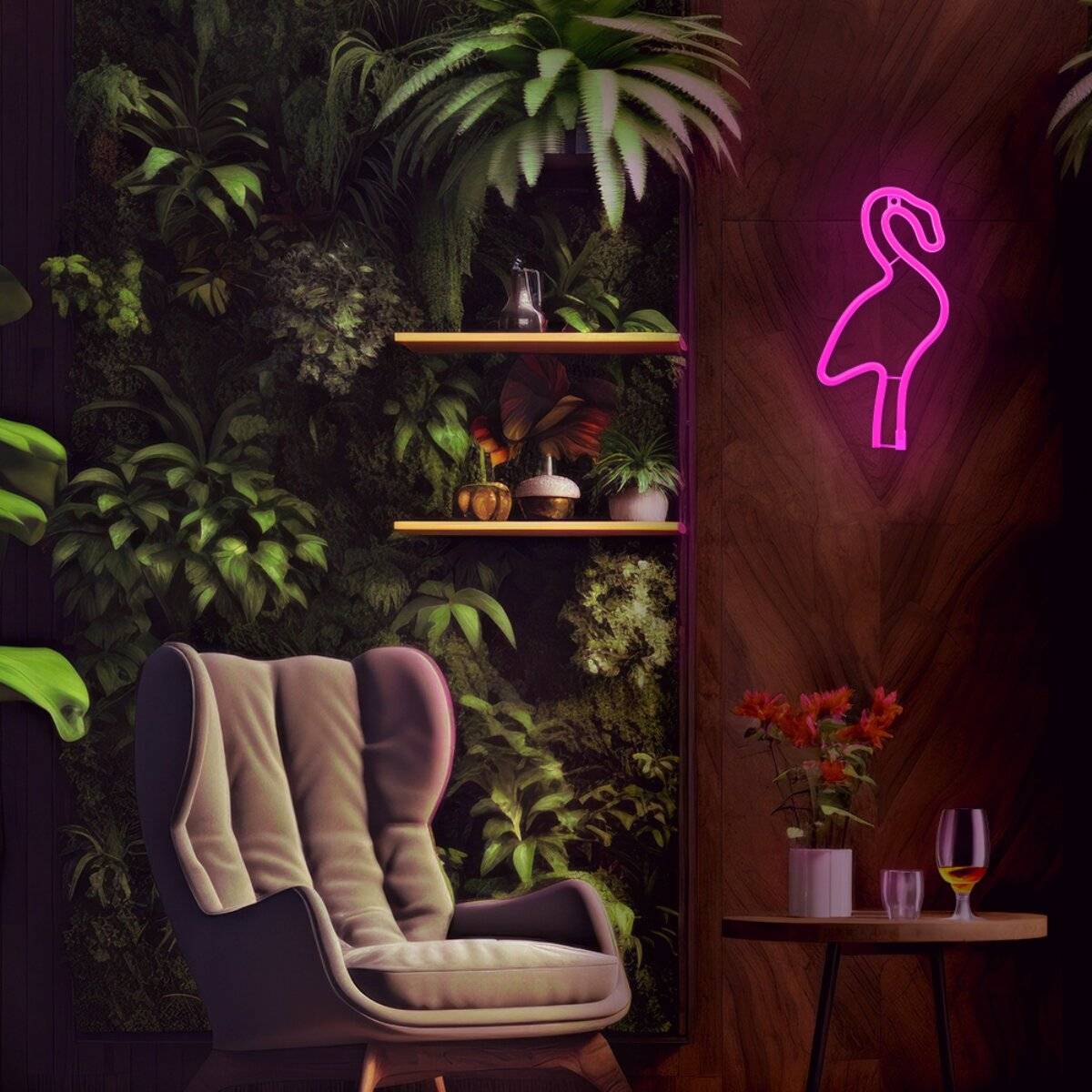 Forever Light Neon LED-Leuchte Flamingo pink – FLNE18