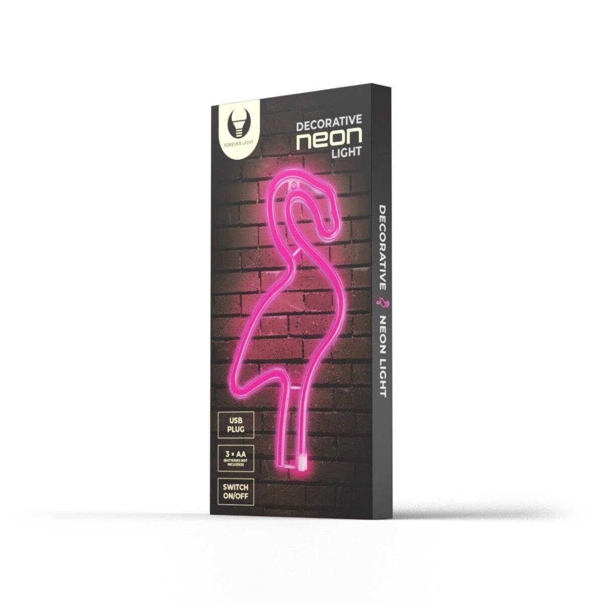 Forever Light Neon LED-Leuchte Flamingo pink – FLNE18