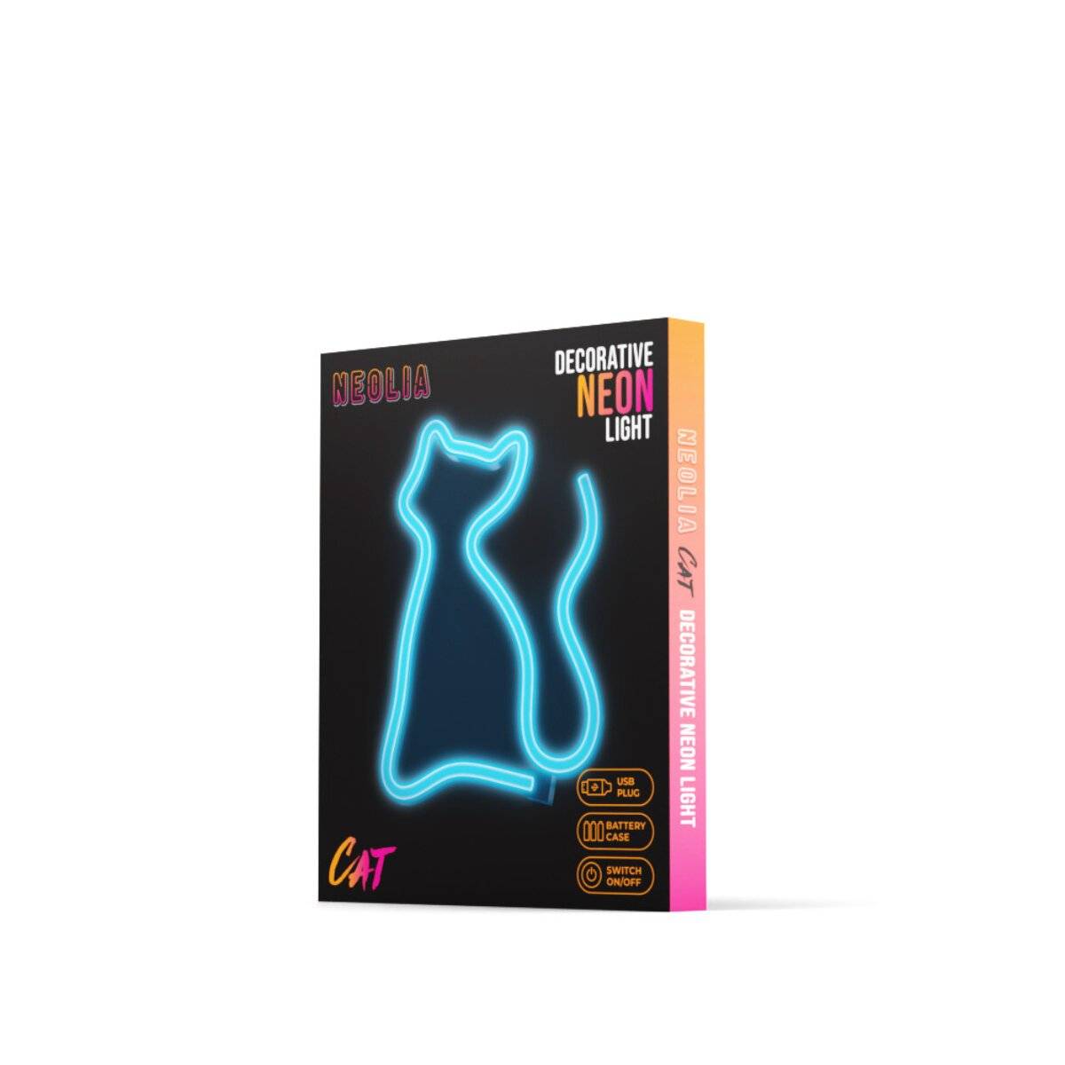 Forever Light Neon LED-Leuchte CAT türkis – NNE24 Neolia