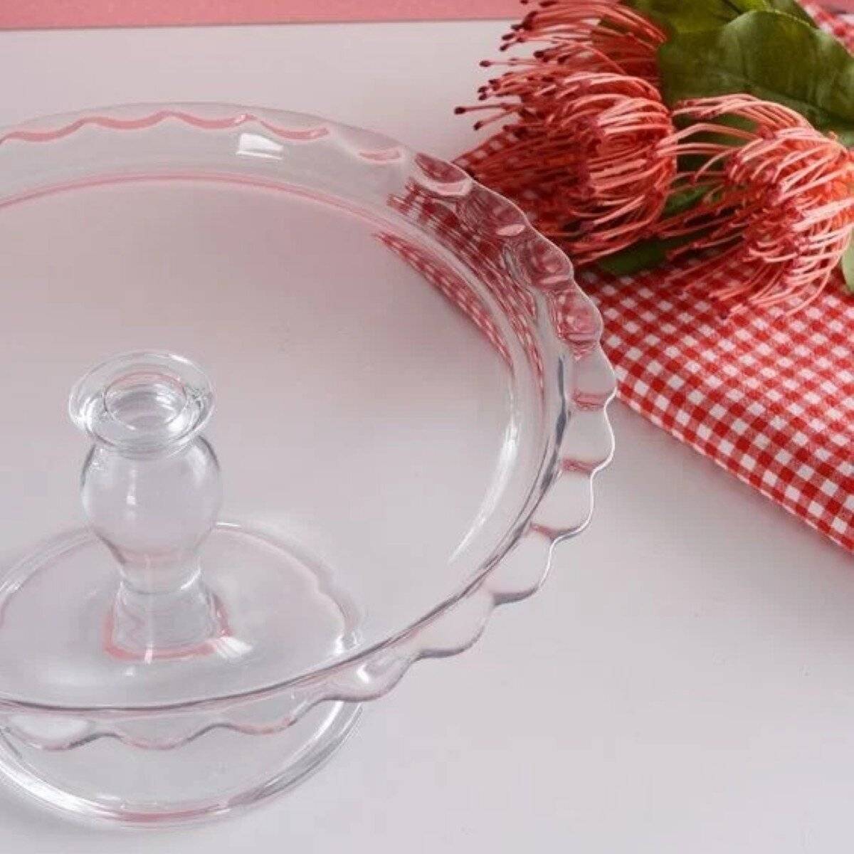 Pasabahce Petite Patisserie Elegante Servierteller mit Fuß - 26 x 12 cm