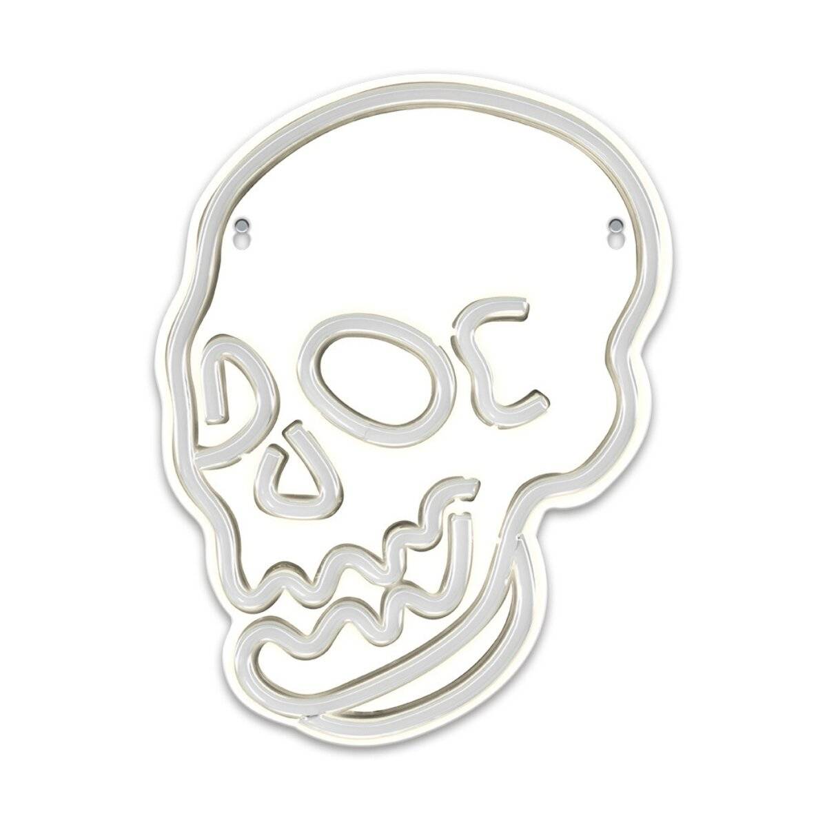 Forever Light Neon PLEXI LED-Leuchte SKULL weiß – FPNE07X