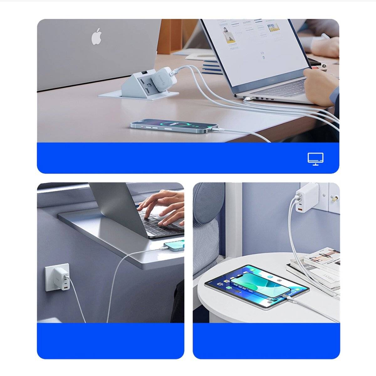 Orico CDX Power Delivery USB-C - USB-C 1m Kabel 100 W Weiß