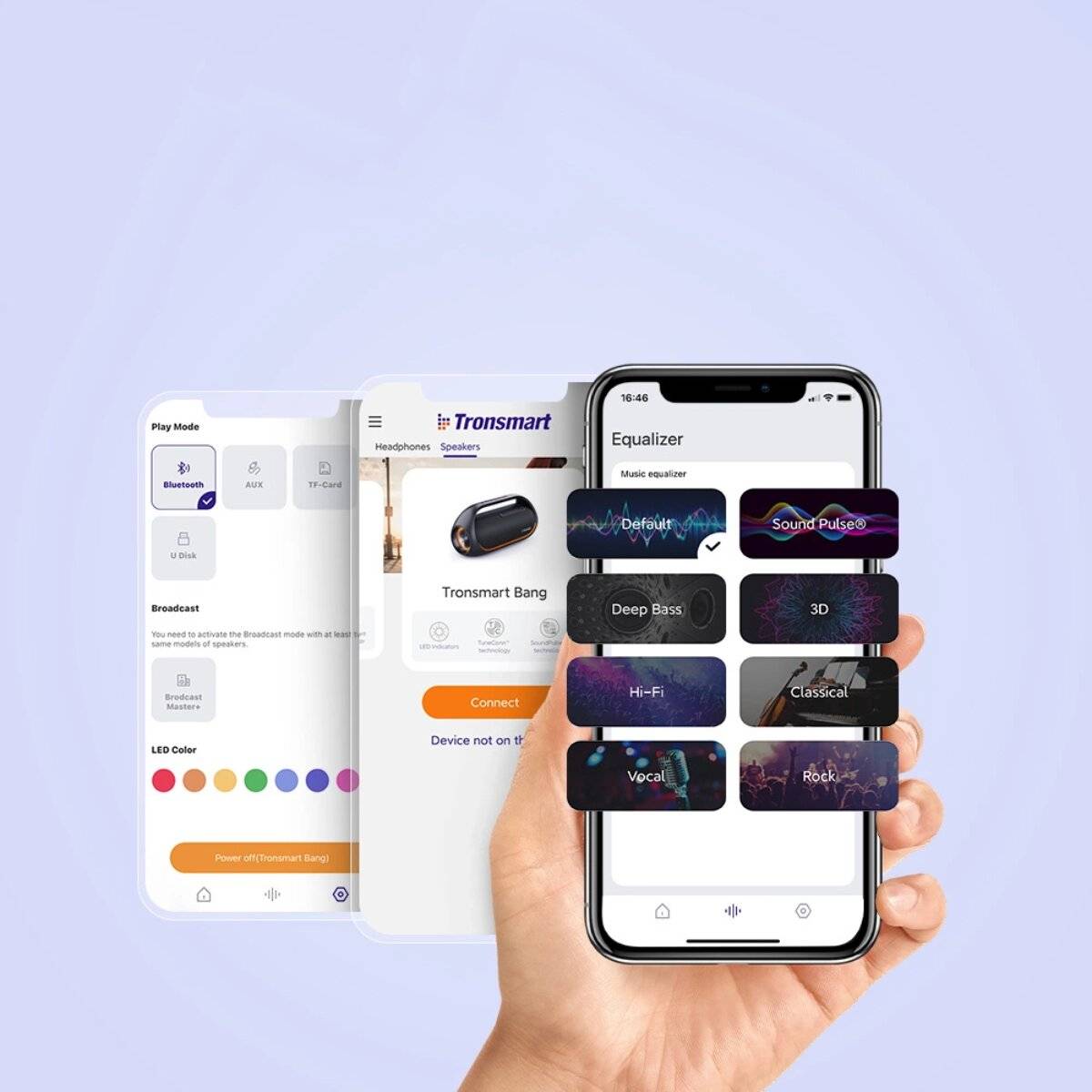 Tronsmart Bang wasserdichter kabelloser Bluetooth-Lautsprecher 60W mit Powerbank-Funktion schwarz