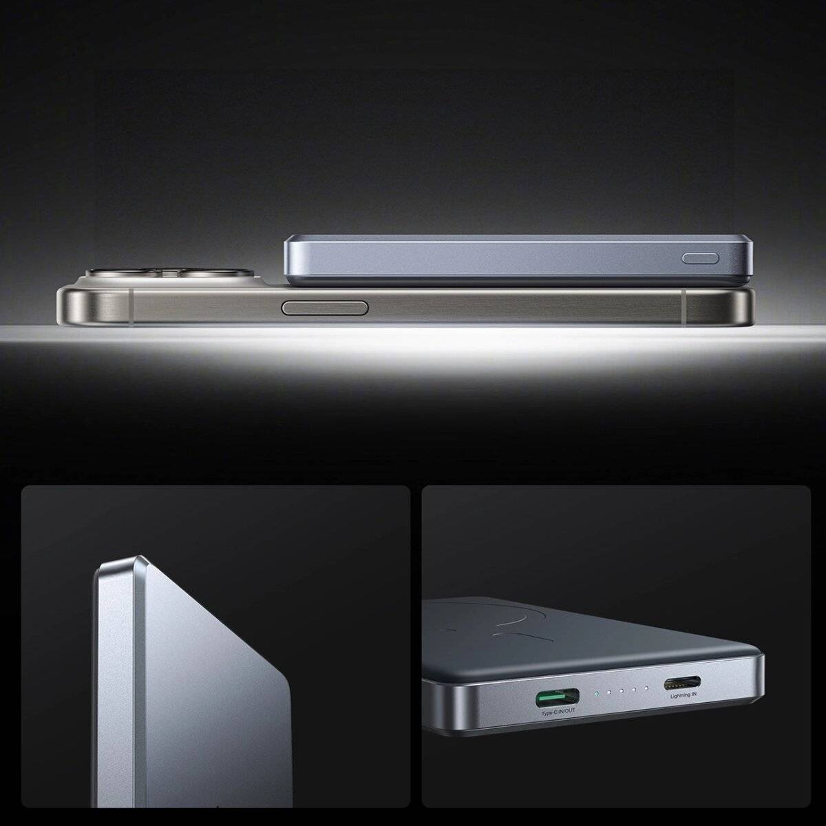 Joyroom JR-PBM08 Pro Powerbank 10000?mAh – ultradünn Grau