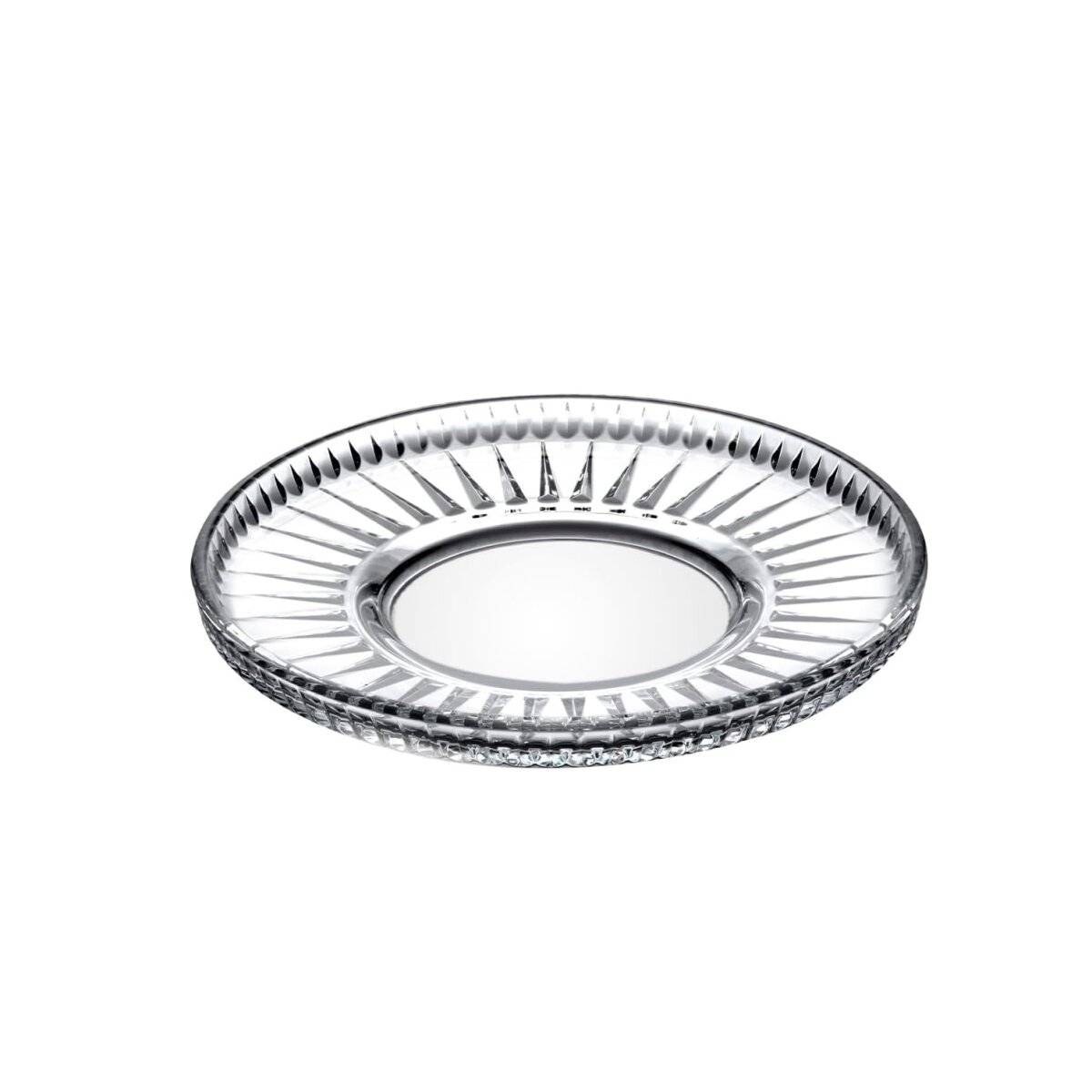 Pasabahce Elysia Untersetzer in Kristalloptik - ø13 cm - 6 teiliges Set
