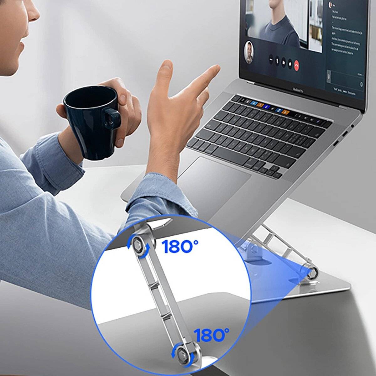 Orico LST02I Laptopständer - Silber