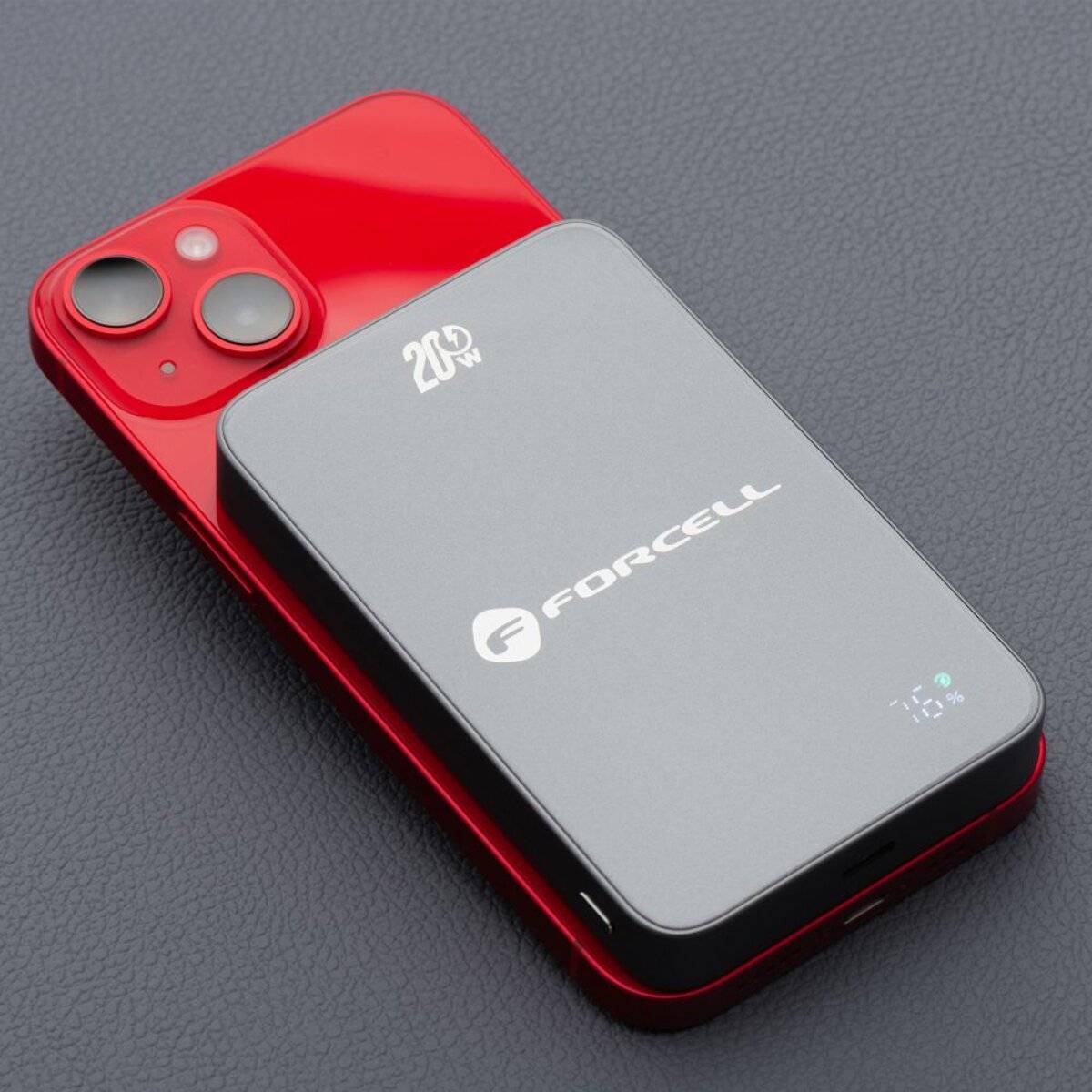 Forcell F-Energy F10K8 Super Slim Powerbank 10000mAh Grau