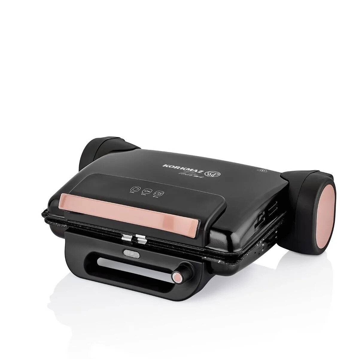 Korkmaz Tostema Midi Multigrill & Toaster in Schwarz - 1800W