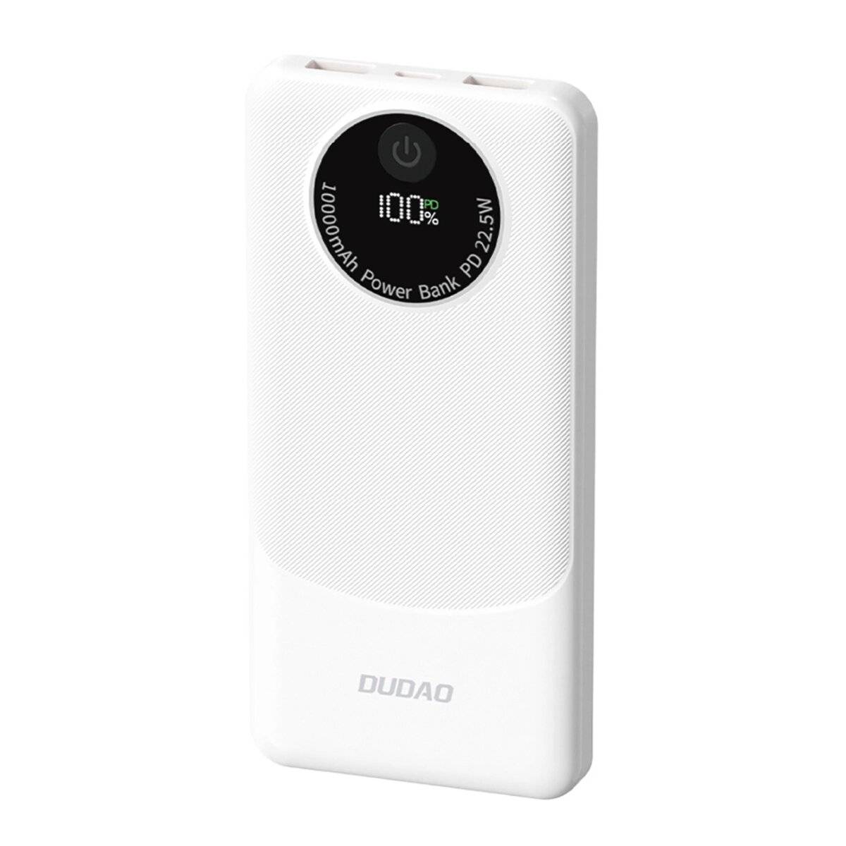 Powerbank Dudao K12 10000mAh PD22.5W USB-A, USB-C Weiß