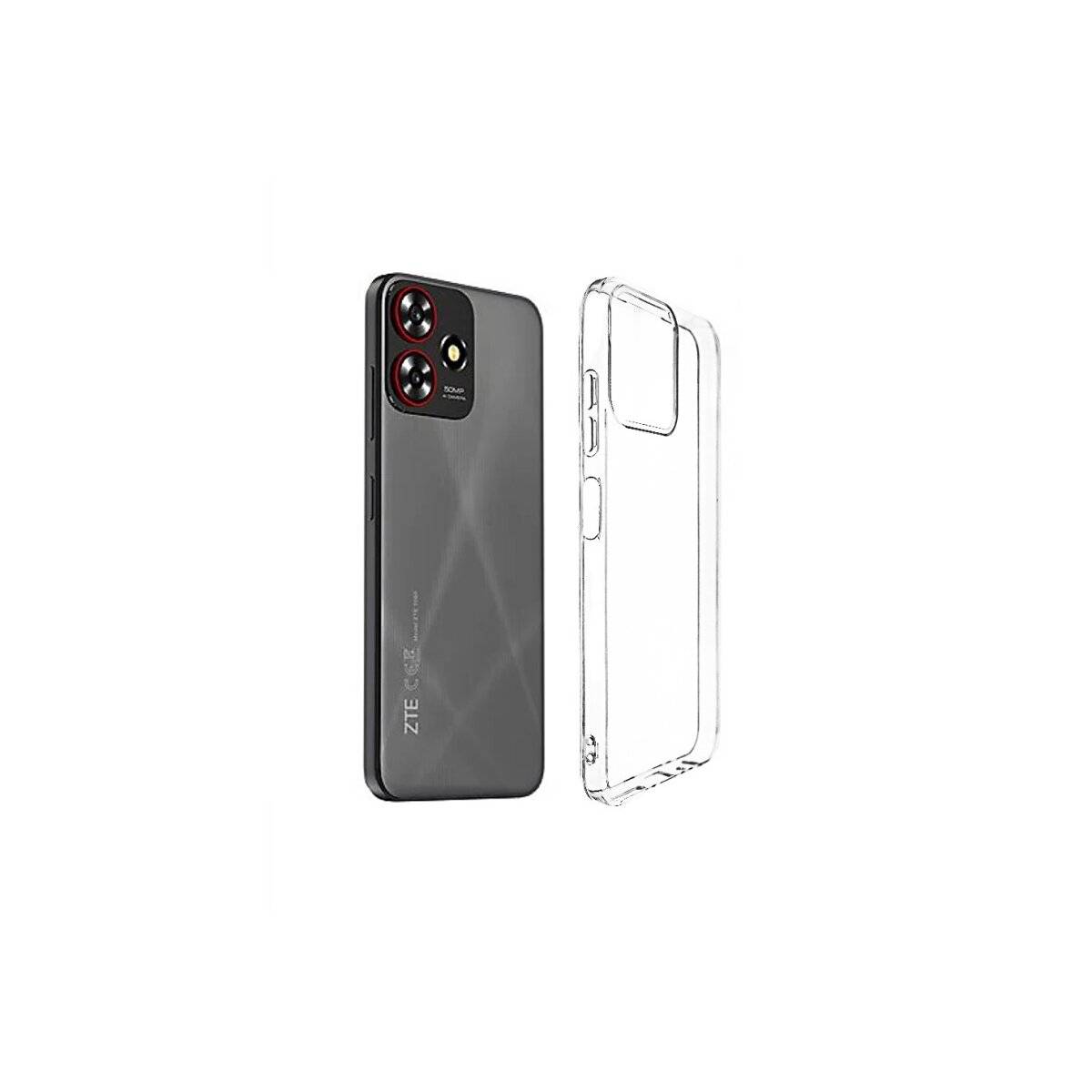 Silikon Handyhülle Bumper Softcase kompatibel mit ZTE Blade A73 4G transparent