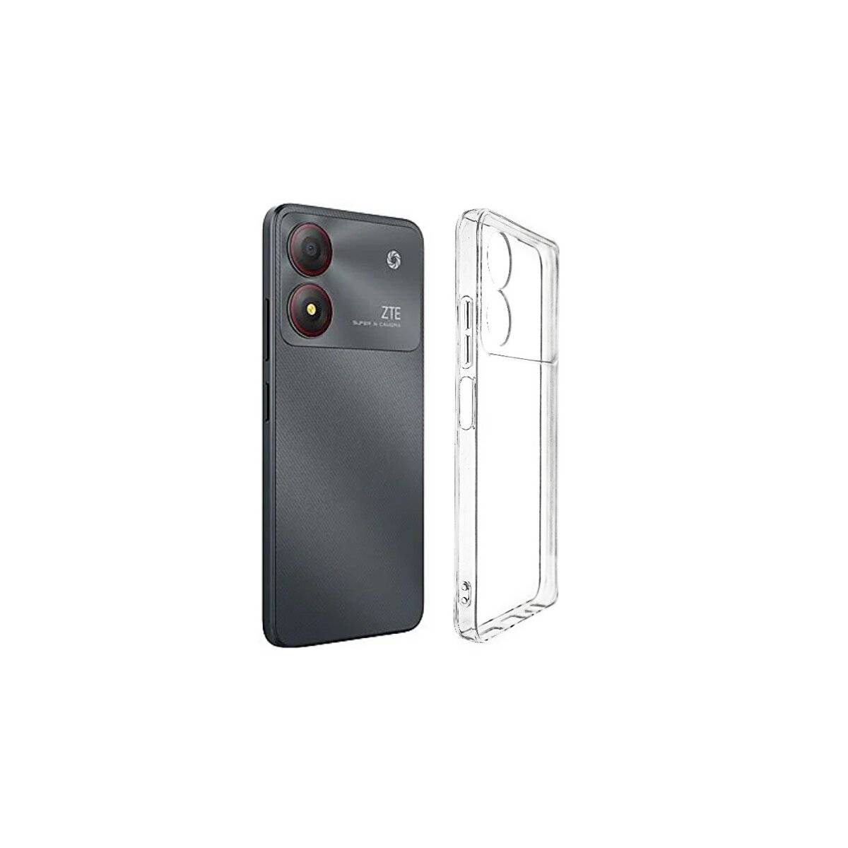 Silikon Handyhülle Bumper Softcase kompatibel mit ZTE Blade A34 transparent