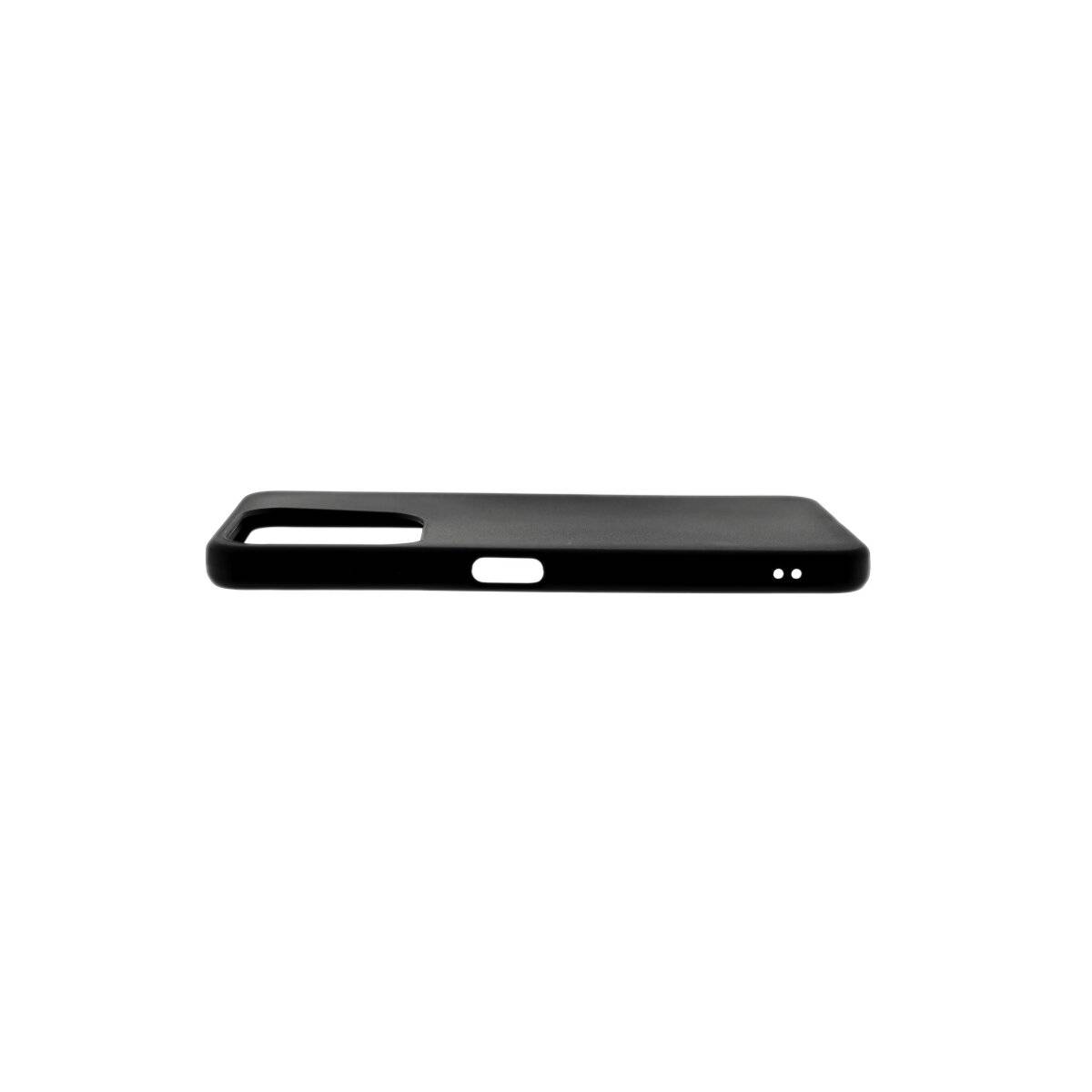 Silikon Handyhülle Bumper Softcase kompatibel mit ZTE Blade A75 4G schwarz
