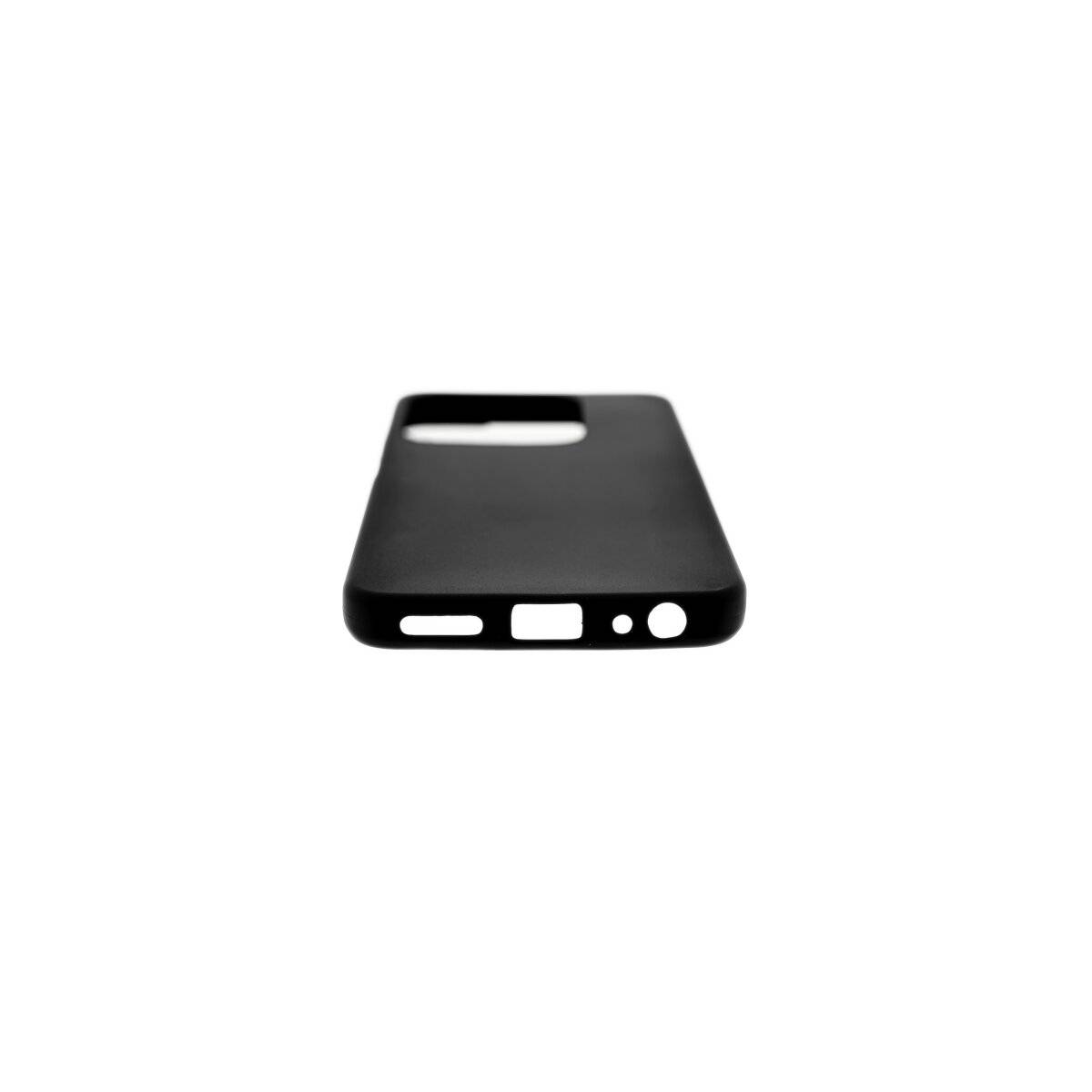 Silikon Handyhülle Bumper Softcase kompatibel mit ZTE Blade A75 4G schwarz