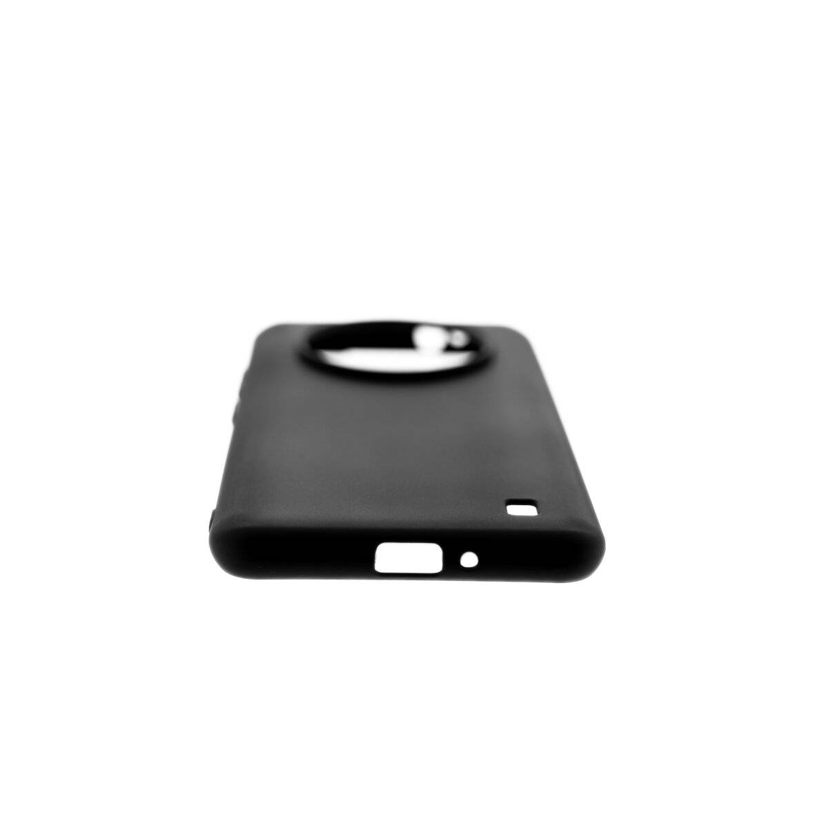Silikon Handyhülle Bumper Softcase kompatibel mit ZTE Blade A73 5G schwarz