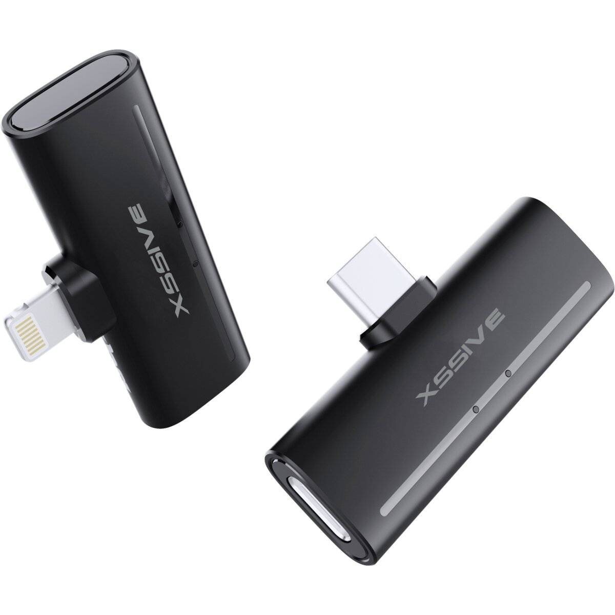 Kabelloses Mikrofon-Set mit USB-C & kompatibel mit iPhone – 2 Sender + Ladecase