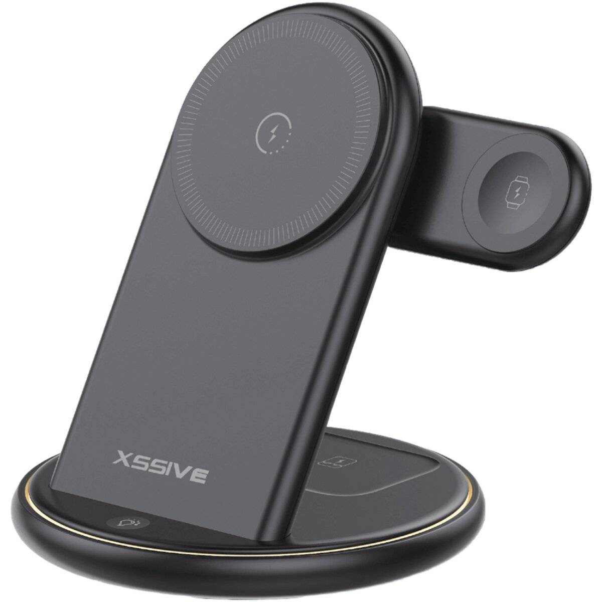 Xssive 5-in-1 Wireless Ladestation – kompatibel mit iPhone, Apple Watch & AirPods