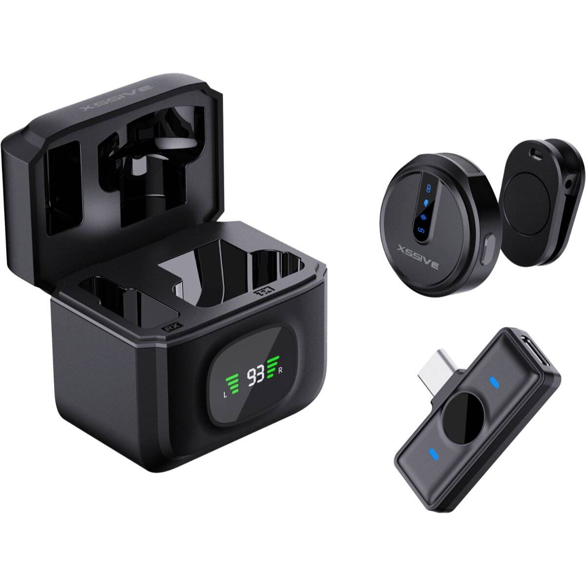 Xssive Wireless Mikrofon – kompatibel mit USB-C Geräten – kabellos & kompakt