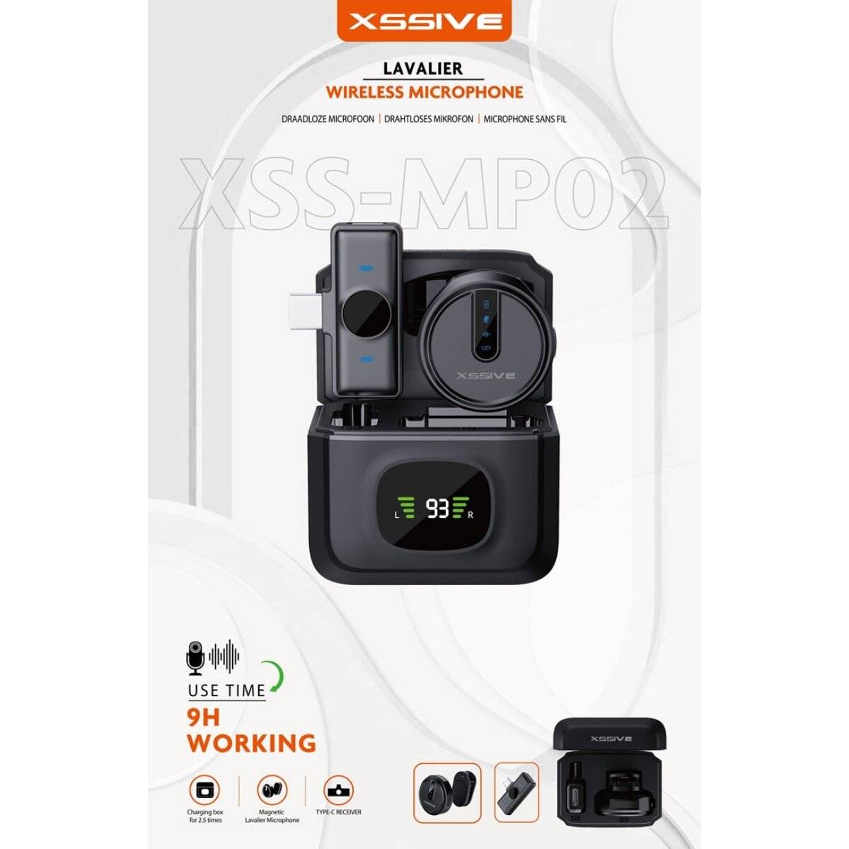 Xssive Wireless Mikrofon – kompatibel mit iPhone – kabelloses Mikro für Video & Ton