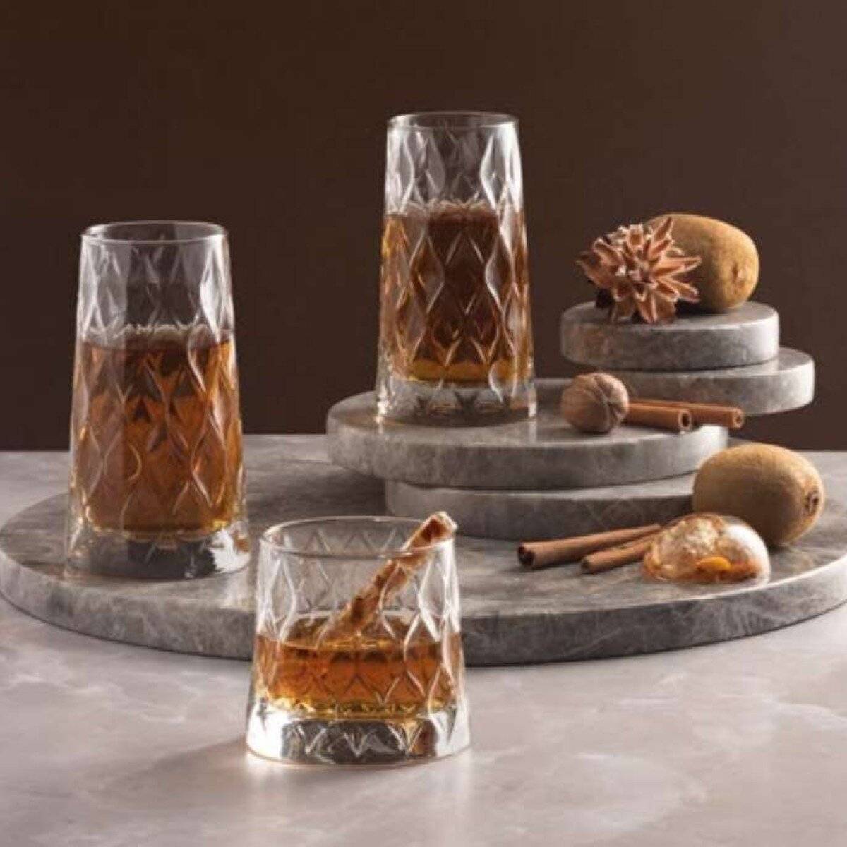 Pasabahce Leafy 4 teiliges Gläser-Set 450 ml - elegant & robust