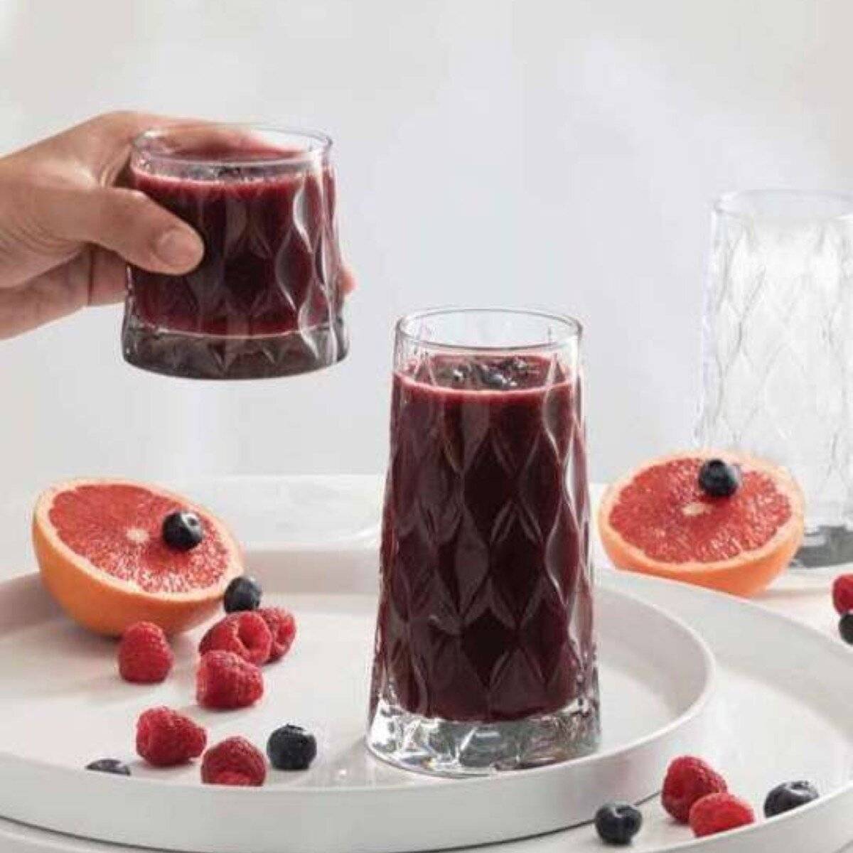 Pasabahce Leafy 4 teiliges Gläser-Set 450 ml - elegant & robust