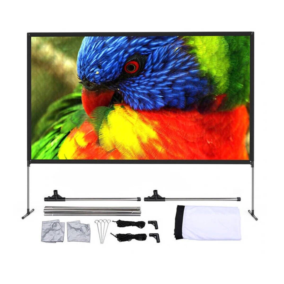BlitzWolf BW-VS6 tragbare 80" Projektionsleinwand mit Stativ (4K, 16:9)