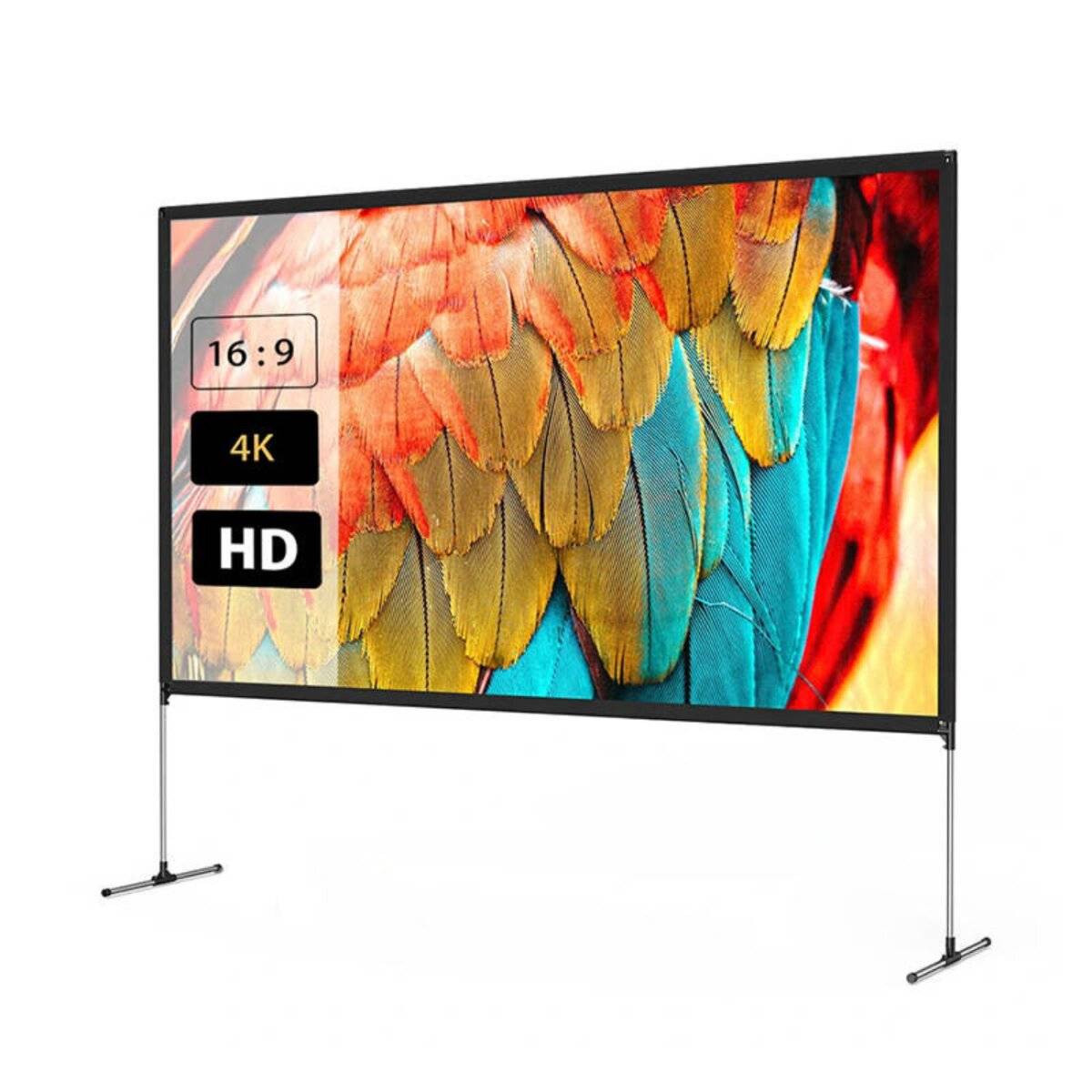 BlitzWolf BW-VS6 tragbare 80" Projektionsleinwand mit Stativ (4K, 16:9)