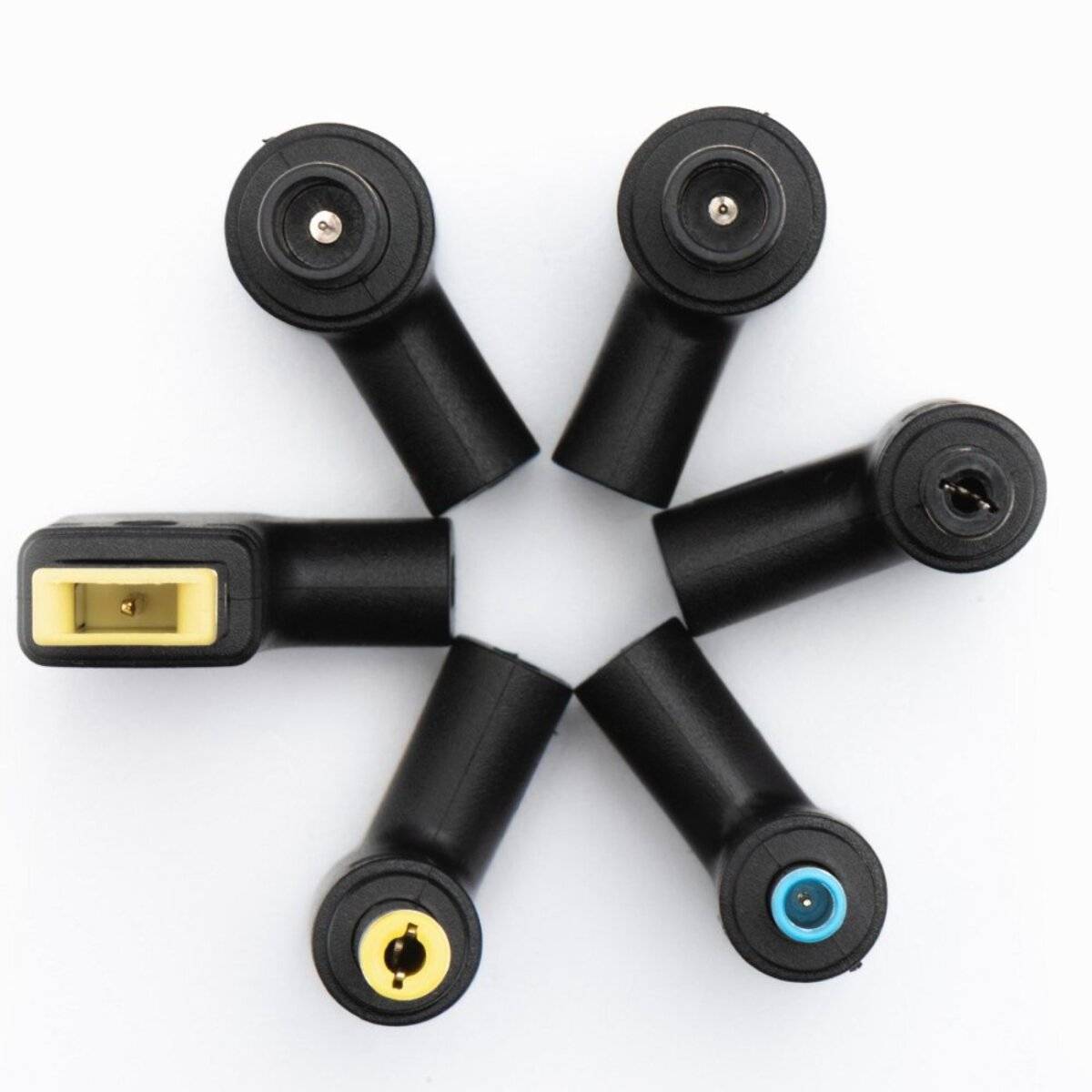 Forcell F-ENERGY E856 Universal-Laptopnetzteil 65?W mit USB-C & 6 Adaptern (Schwarz)