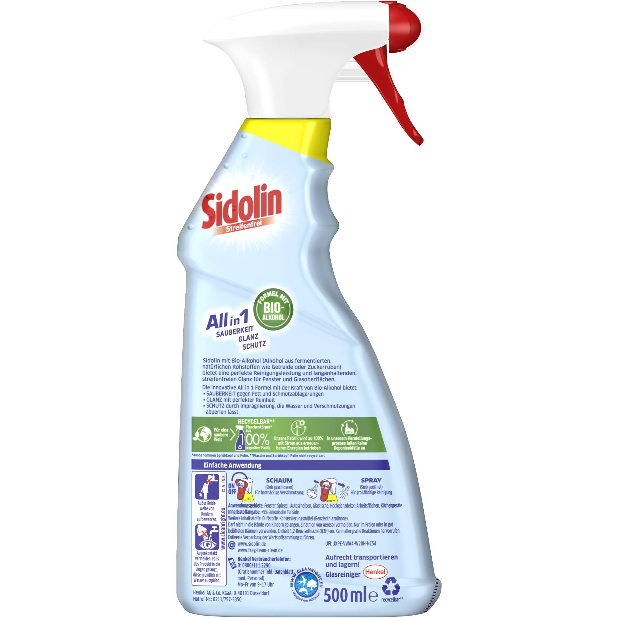 Sidolin Glasreiniger Zitrus F50Z 500ml