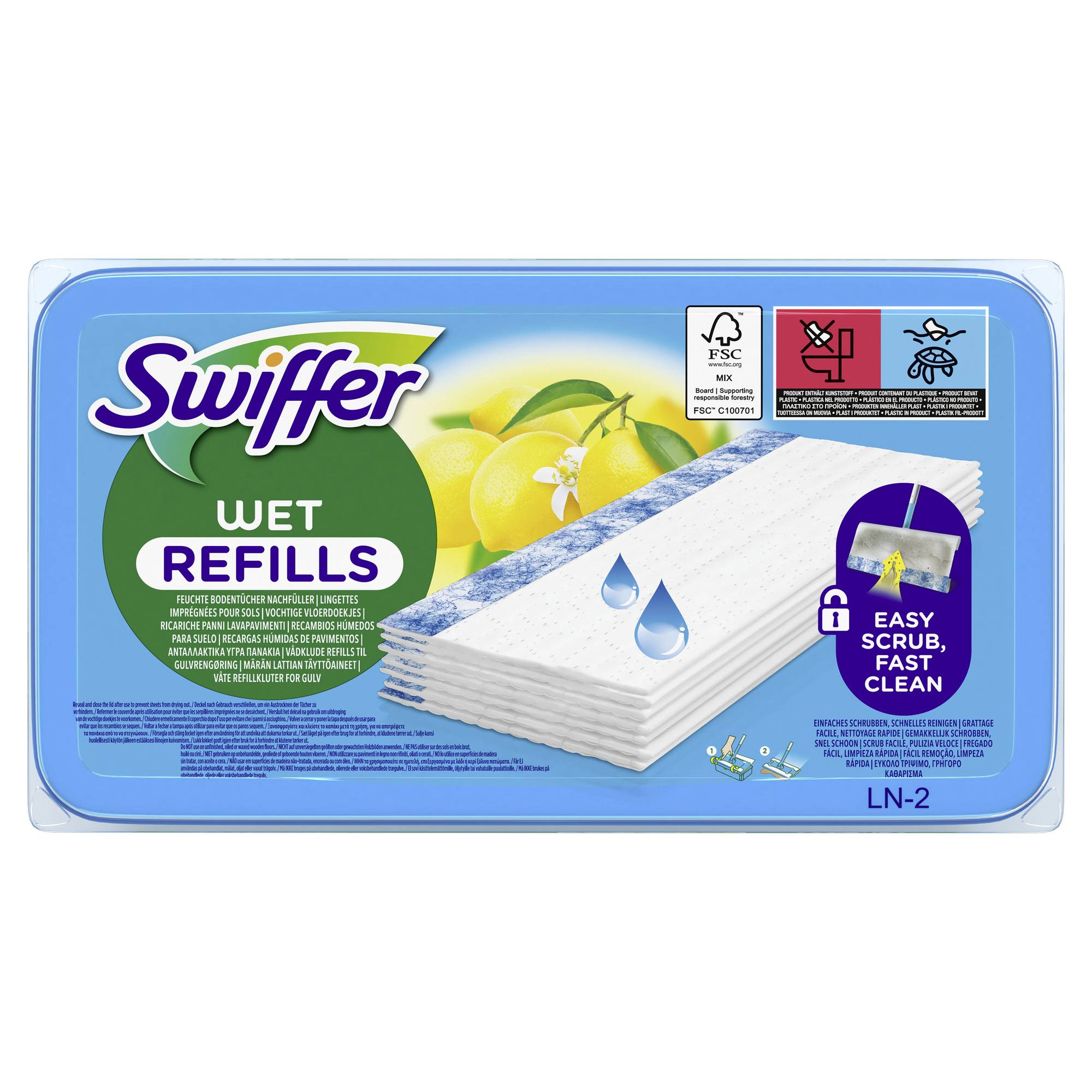 Swiffer Bodentuch feucht 8700216717748 Nachfüllsatz 12St