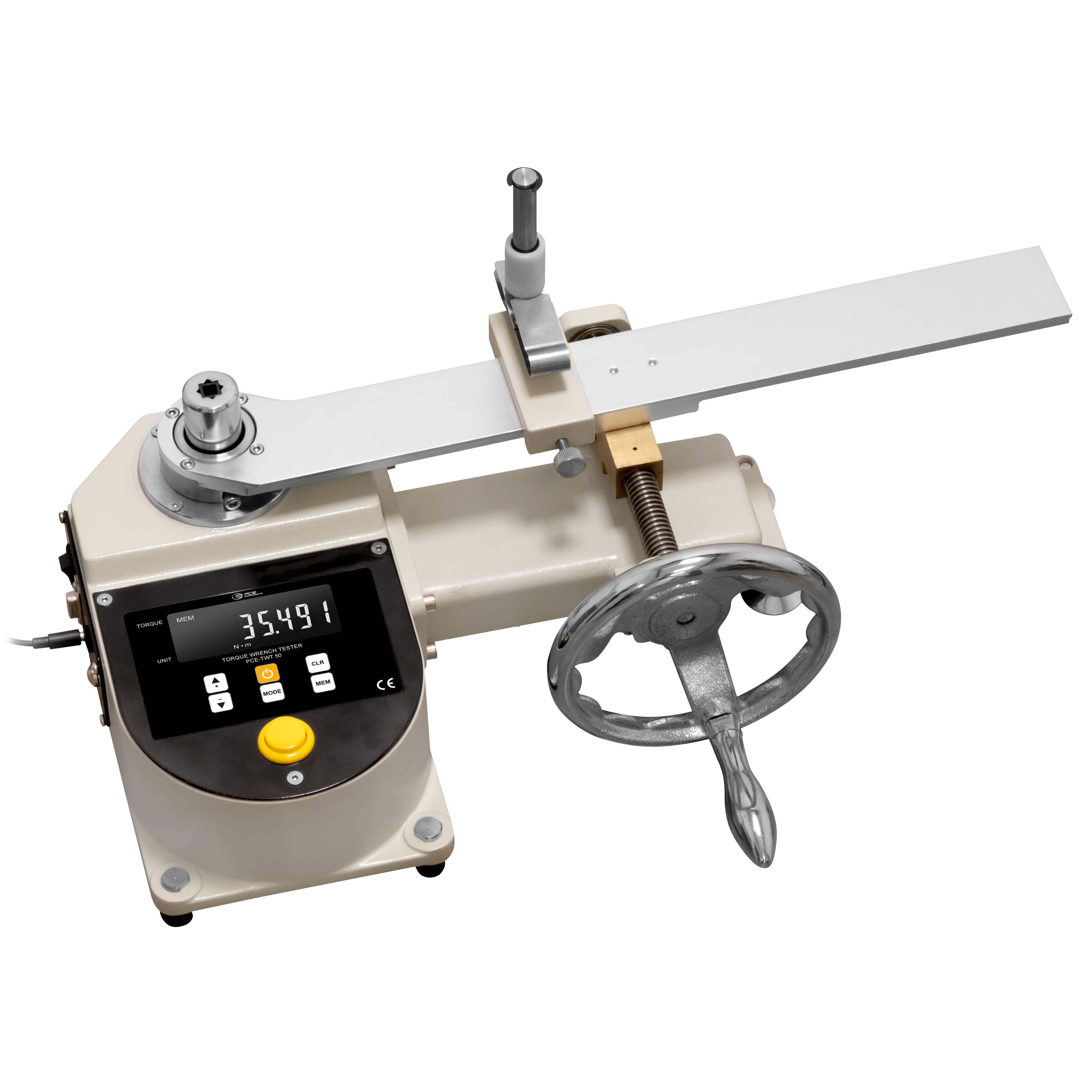 PCE Instruments Drehmomentschlüssel-Tester PCE-TWT 50 |0 … 50 Nm |Auflösung 0,001 Nm |Kontinuierliche Messung |Peak-Wert