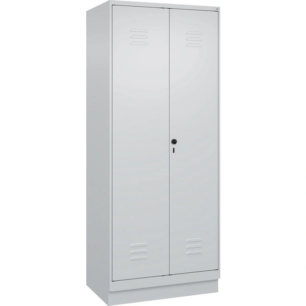 S/W-Gard.-Schrank CLASSICB800xT500xH1950 mm RAL 7035/7035, 2 Abteile mit 100 mm hohem Sockel - Artikel: 7830373541 S/W-Gard.-Schrank CLASSICB800xT500xH1950 mm RAL 7035/7035, 2 Abteile mit 100 mm hohem Sockel - Artikel: 7830373541