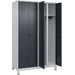 S/W-Gard.-Schrank CLASSICB1200xT500xH1950 mm RAL 7035/7016, 4 Abteile mit 100 mm hohen Füßen - Artikel: 7830373532 S/W-Gard.-Schrank CLASSICB1200xT500xH1950 mm RAL 7035/7016, 4 Abteile mit 100 mm hohen Füßen - Artikel: 7830373532