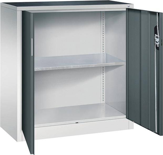 Beistellschrank B930xT400xH1000 mm RAL 7035/7016,1Fachboden Tragkraft 70kg - Artikel: 7830372430