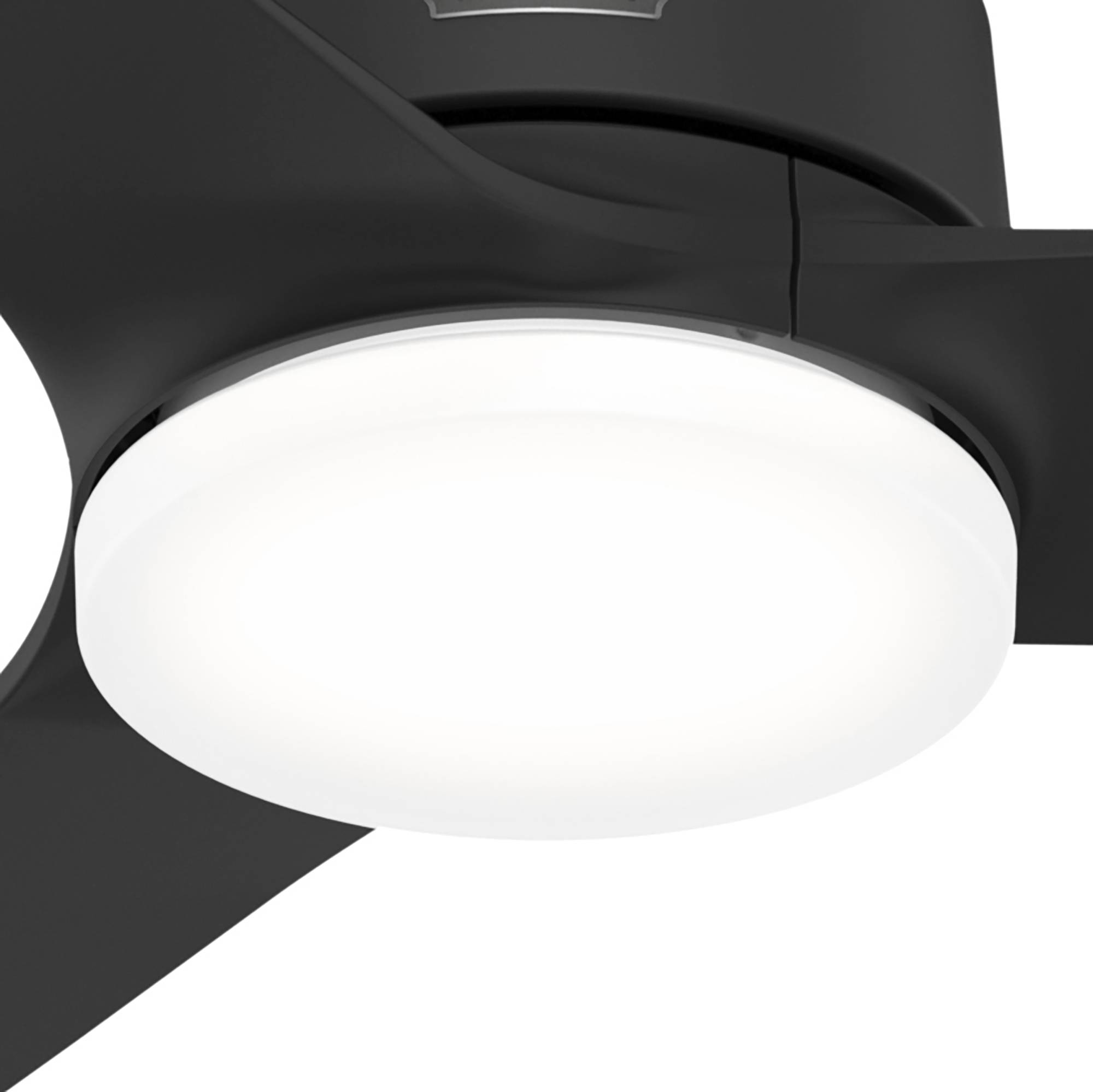 Deckenventilator Galvin Schwarz mit LED & Fernbedienung