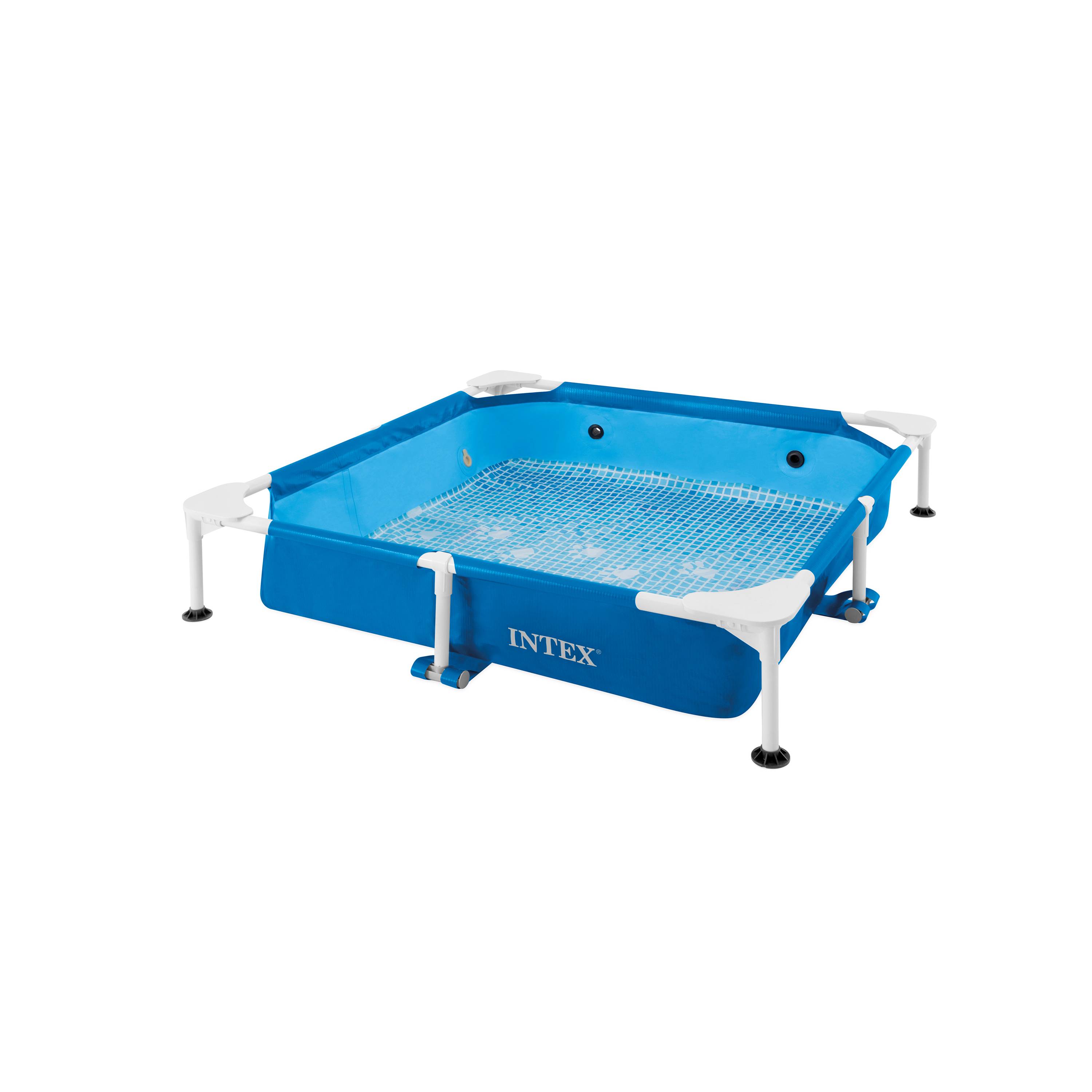 INTEX 48402GN - Hundepool Set (152x152x30,5cm) inkl. Filterpumpe Haustierpool