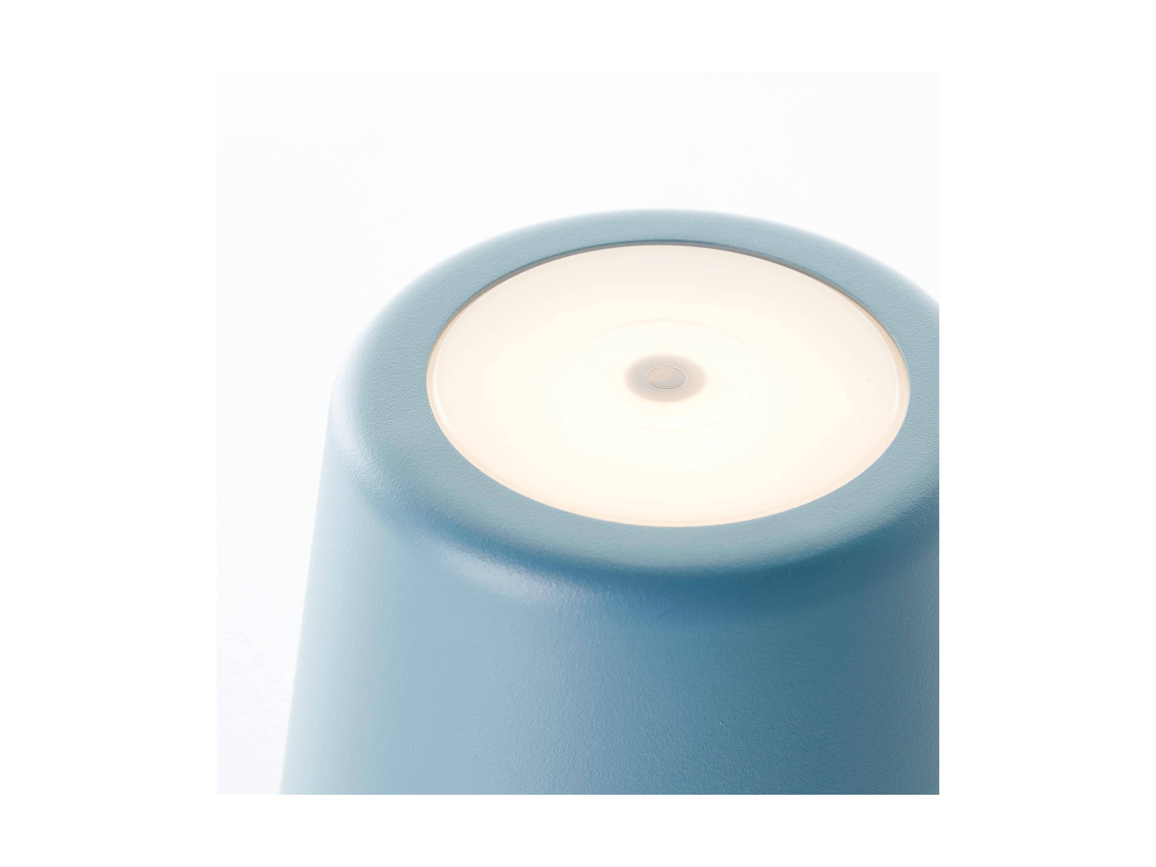 BRILLIANT LED-Akku-Tischleuchte Kaami, 2 W, 310 lm, 3000 K, blau, 2er Set