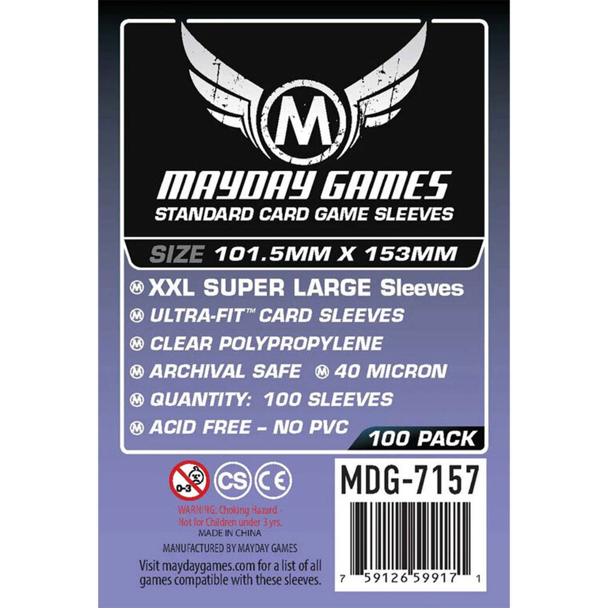 Mayday Standard Card Sleeves Kartenschutzhüllen 101,5 x 153 MM 100 Stück - 7157