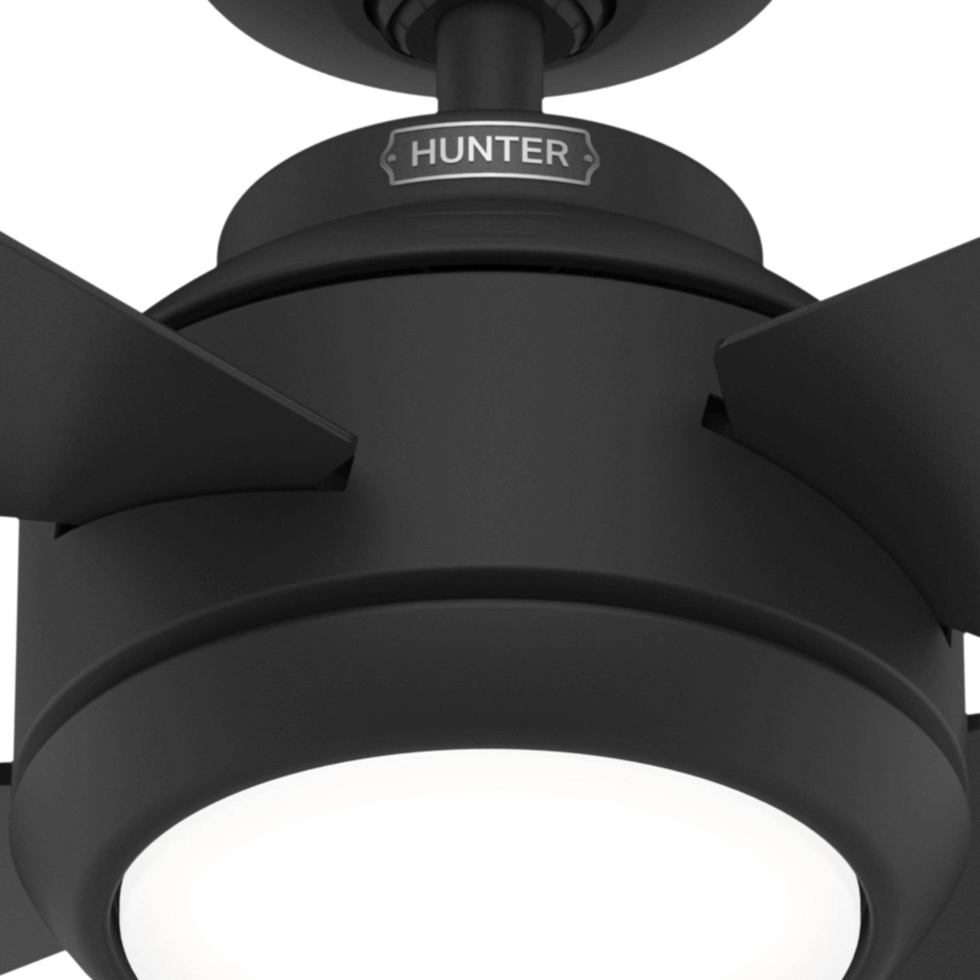 DC Deckenventilator Greta Schwarz mit LED & Fernbedienung