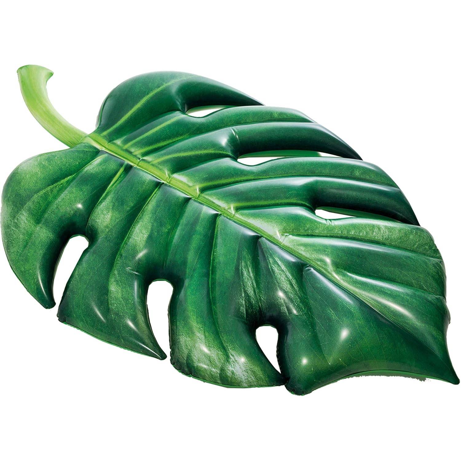 INTEX 58782EU Luftmatratze Palm Leaf 213x142cm Pool Matte Aufblasbar Tropisch Grün